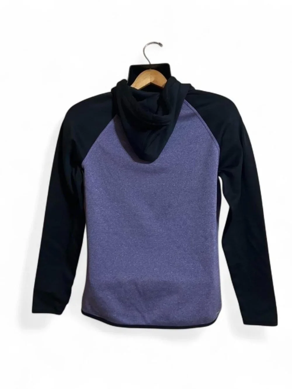 Nike Athleisure Purple and Black Pullover Hoodie Large